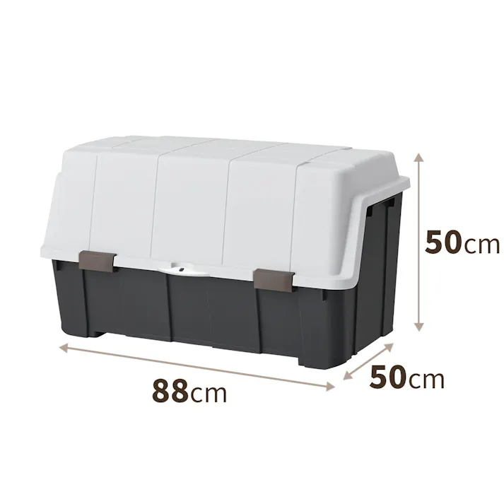 天馬 ベランダ 大きく開くコンテナー 140L チャコールグレー 収納ボックス 屋外収納 宅配ボックス 4904746087423【別送品】