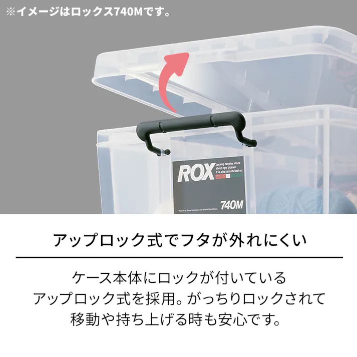天馬 ロックス 300M コンテナボックス 業務用収納ケース フタ付きコンテナ 4904746114648【別送品】