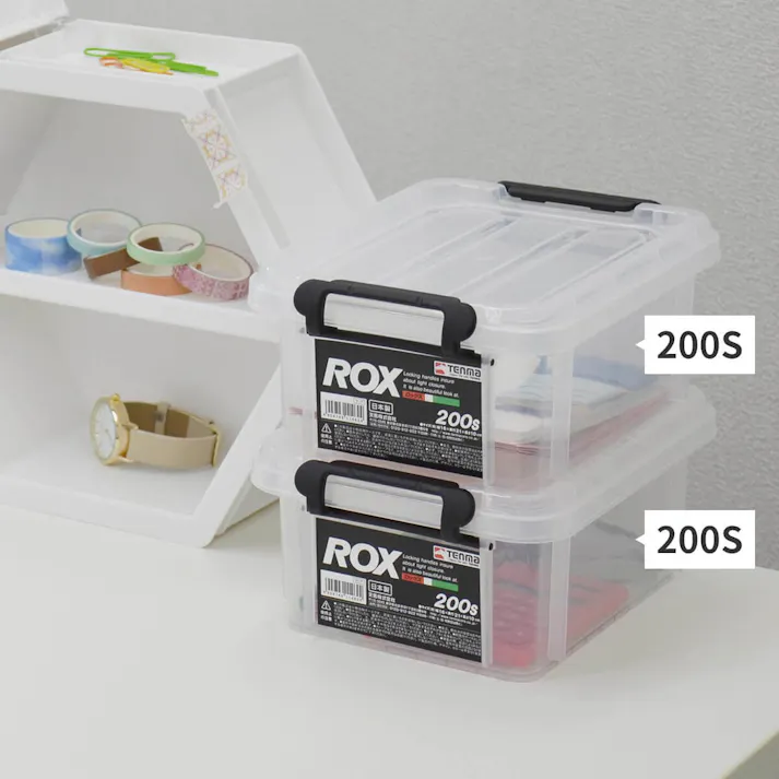 天馬 ロックス 300M コンテナボックス 業務用収納ケース フタ付きコンテナ 4904746114648【別送品】