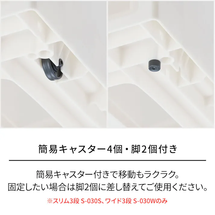 天馬 ファビエ スキピタストッカー スリム3段 S-111S すっきり整頓シリーズ 省スペース 整理整頓 引き出し付き 4904746118448【別送品】