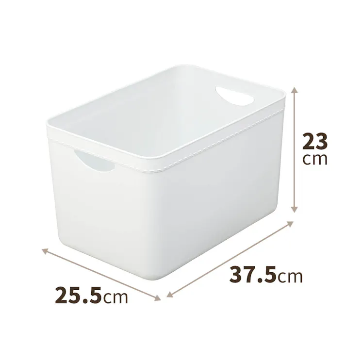 天馬 やわらか収納 ケース レギュラー深型 ホワイト 小物収納 インナーボックス 別売りフタ 4904746132185【別送品】