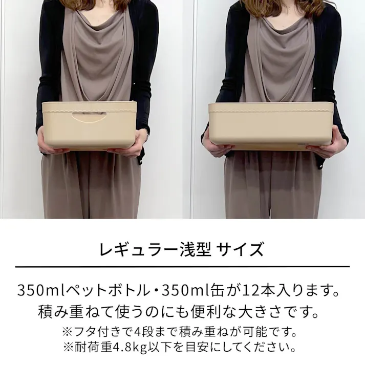 天馬 やわらか収納 ケース レギュラー浅型 ホワイト 小物収納 インナーボックス 別売りフタ 4904746132215【別送品】