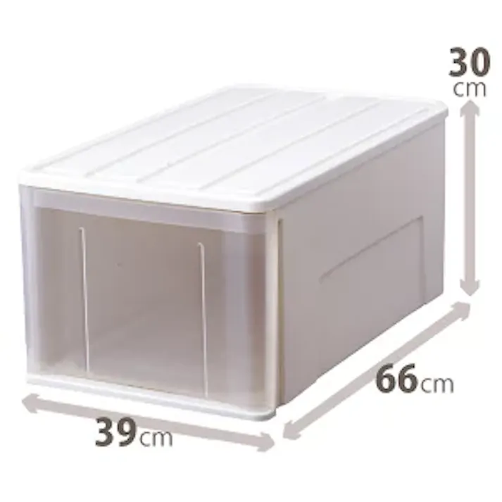 天馬 たっぷり収納 ケース66L 積み重ね可能 押入れ収納 引き出し収納 4904746302847【別送品】