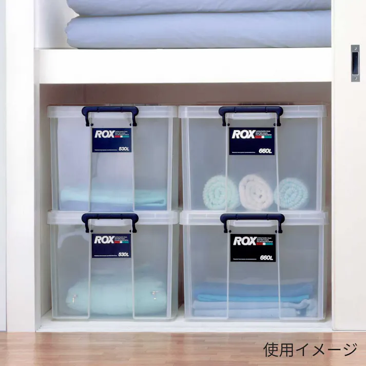 天馬 ロックス 660-2L クリア 多機能 耐久性 コンテナボックス 4904746431387【別送品】