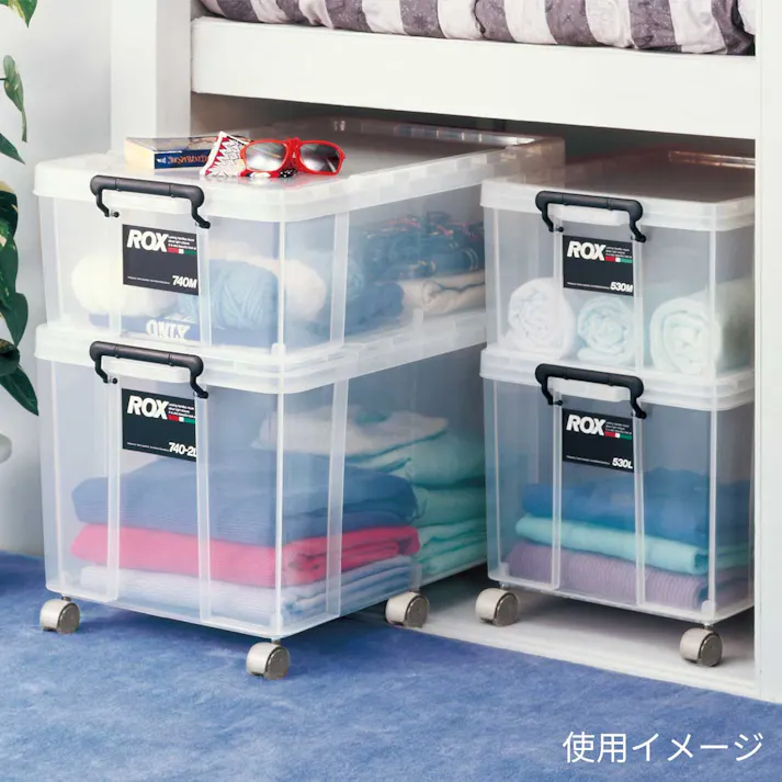 天馬 ロックス 660-2L クリア 多機能 耐久性 コンテナボックス 4904746431387【別送品】