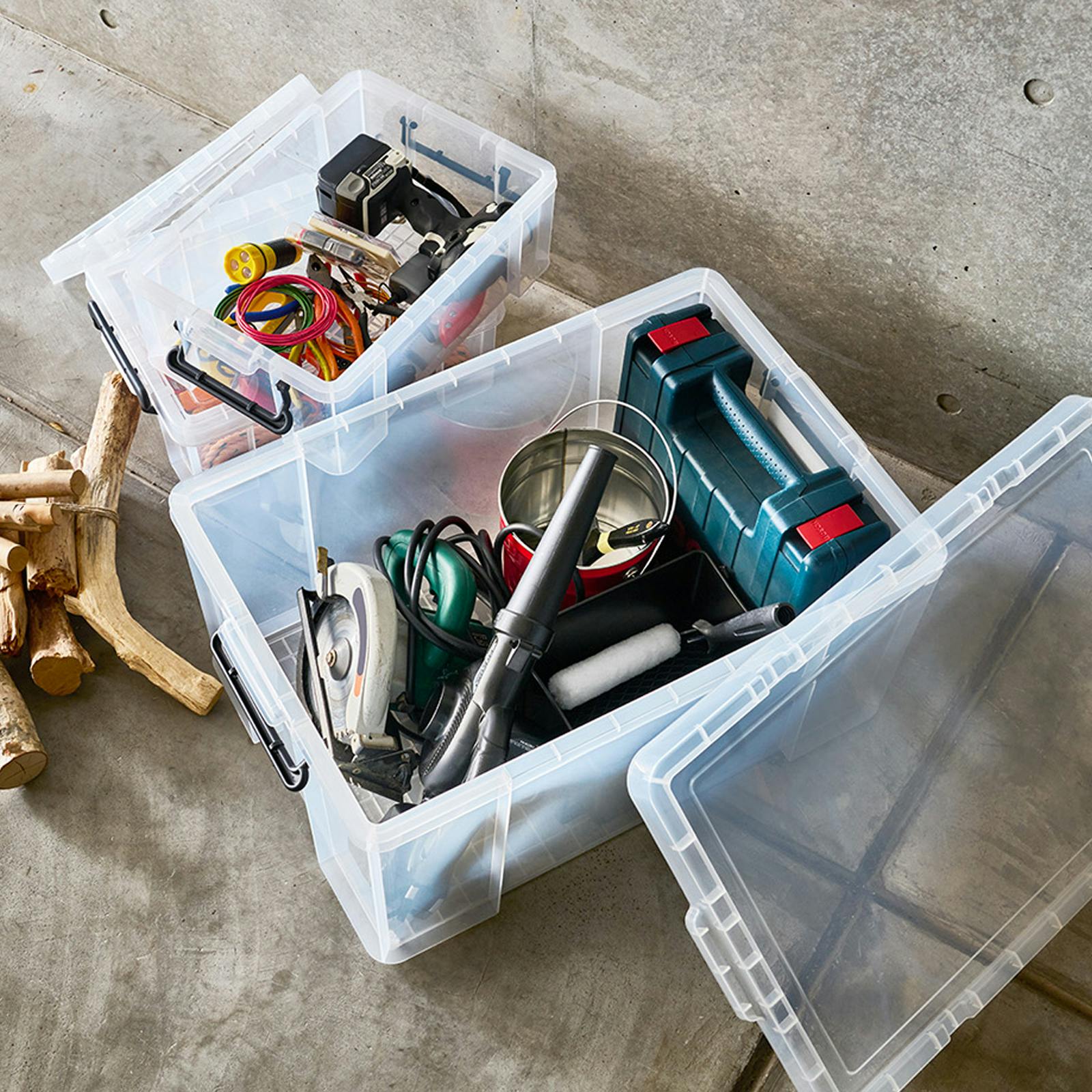 天馬 ロックス 740M クリア 多機能 耐久性 コンテナボックス