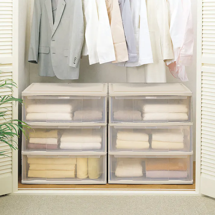 天馬 コスパ クローゼットケース(ワイド)深3段 衣類収納 チェスト リビング収納 4904746445285【別送品】