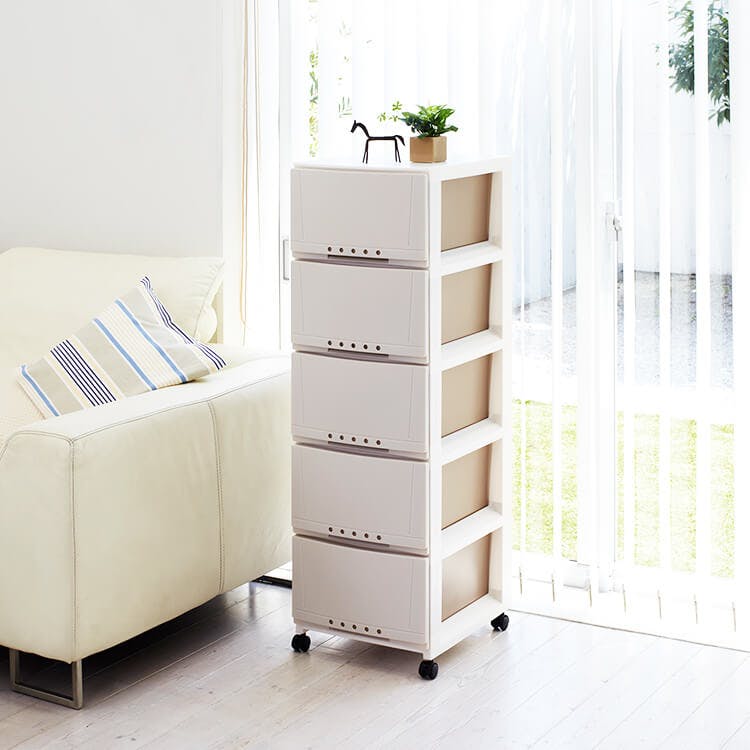 802PRODUCTS スタンド 収納ケース付き 天馬 プロフィックス ルームケース 3405 カプチーノ (110006680