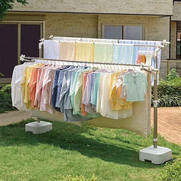 ＩＲＩＳ　５２８５９０　ステンレス物干し　ブロー台セット　ＳＭＳ−１６９Ｒ（２台１セット） TR IRIS 528590ステンレス物干し ブロー台セット SMS-169R (2台1セット