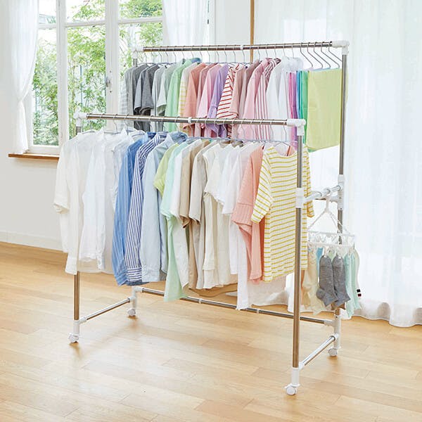 天馬 ポーリッシュ いっぱい干せる伸縮自在多機能物干し PS-30