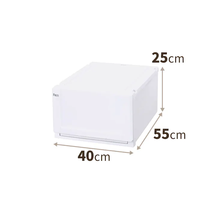 天馬 フィッツ ユニットケース 4025 2個セット ホワイト (110012818) 4904746128188【別送品】