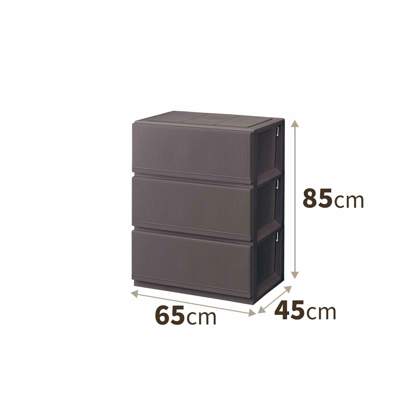 天馬 プロフィックス スタイルケース組立式 6503深型 ブラウン