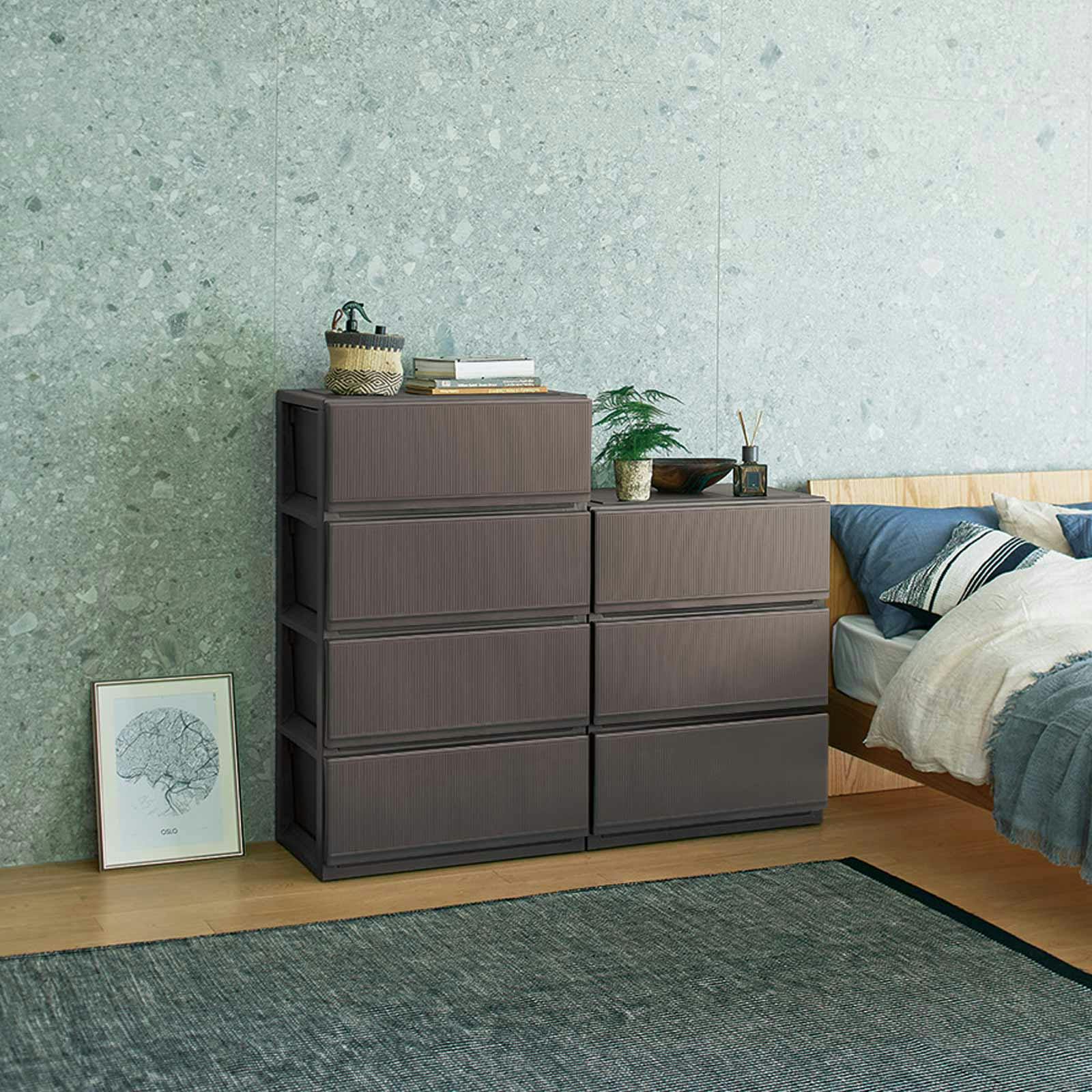 天馬 プロフィックス スタイルケース組立式 6503深型 ブラウン