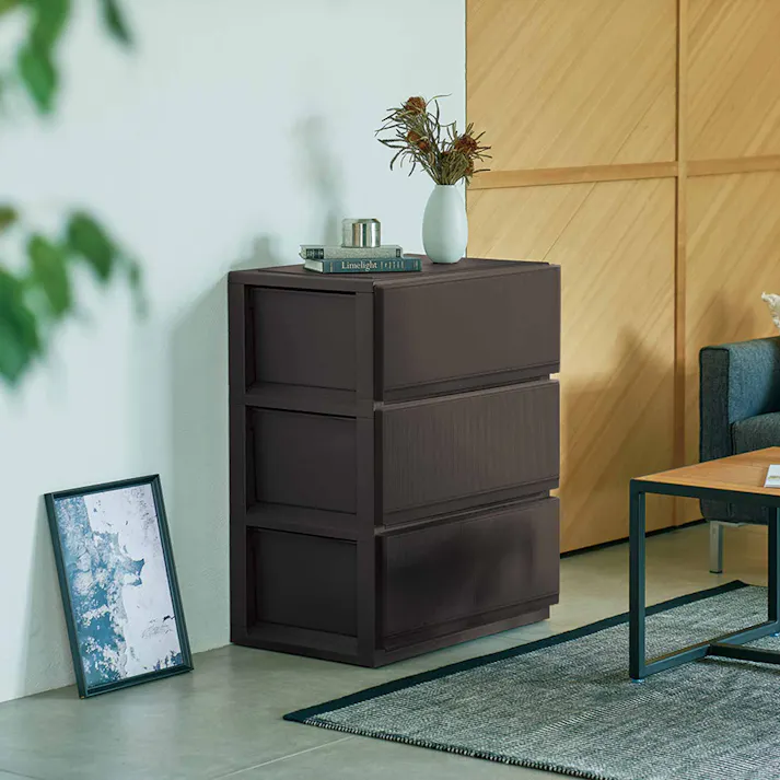 天馬 プロフィックス スタイルケース組立式 6504深型 ブラウン (110013912) 衣類収納 チェスト リビング収納 4904746139122【別送品】