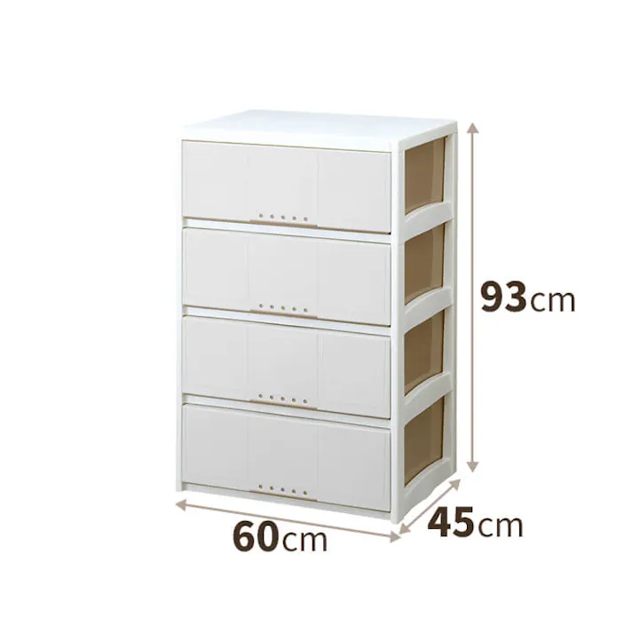 天馬 プロフィックス ルームケース L-6004 カプチーノ (110001230) 衣類収納 チェスト リビング収納 4904746437686【別送品】