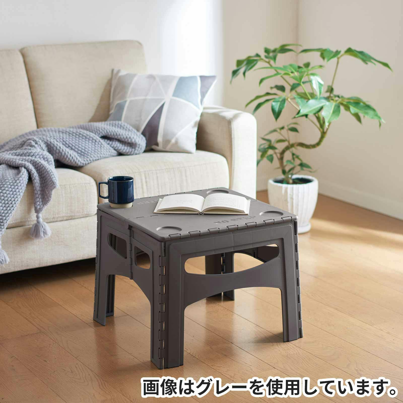 天馬 フォールディングテーブル ベージュ Size(51×48×39) 撥水 軽量