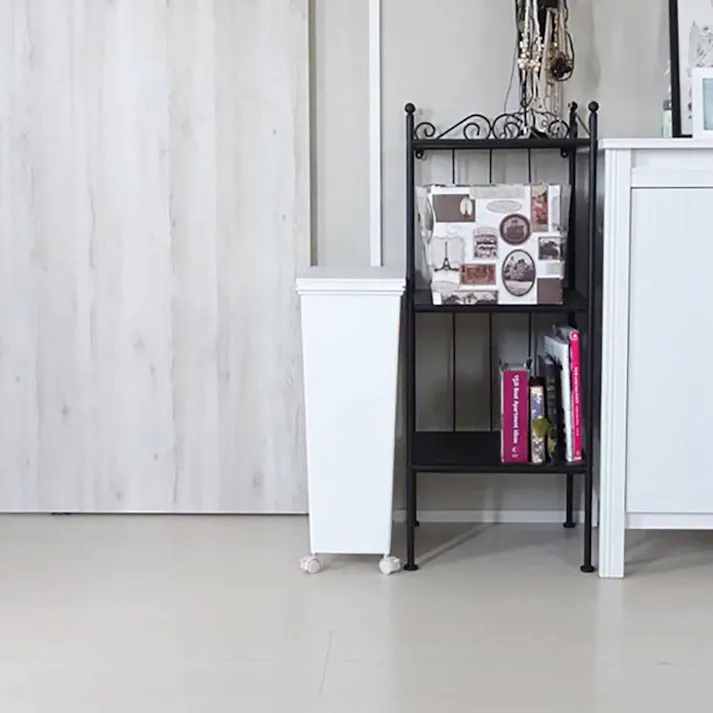 天馬 ホワイトラッシュ スマートペール 45L 本体 ホワイト Size(23×44×60) ペールボックス 分別ゴミ箱 室内用ゴミ箱 ※本体のみ 4904746148285【別送品】