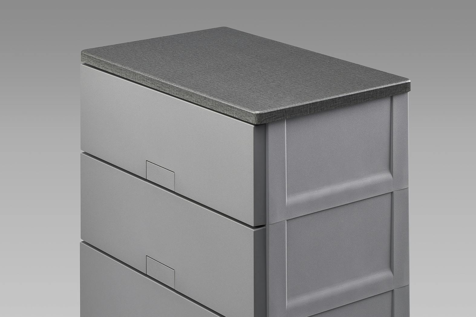 フィッツ チェスト フルフラット 6505 グレー インテリア 引出式