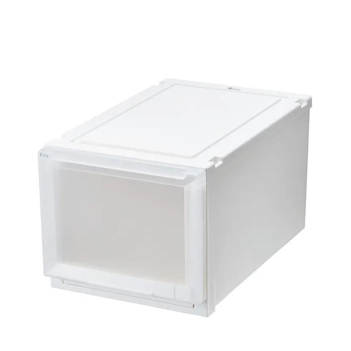 フィッツ ケース アドバンス 55-35L ホワイトクリア インテリア 引出式 クローゼット収納 4904746154972【別送品】