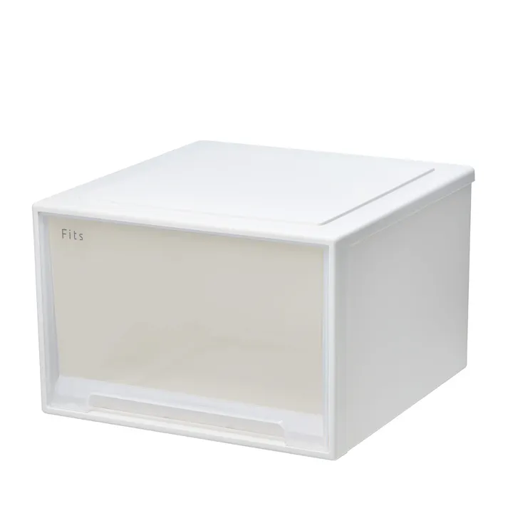 フィッツ ケース 45-45L ホワイトクリア インテリア 引出式 小物収納 重ね収納可 小物収納 別売りキャスター対応 4904746156402【別送品】