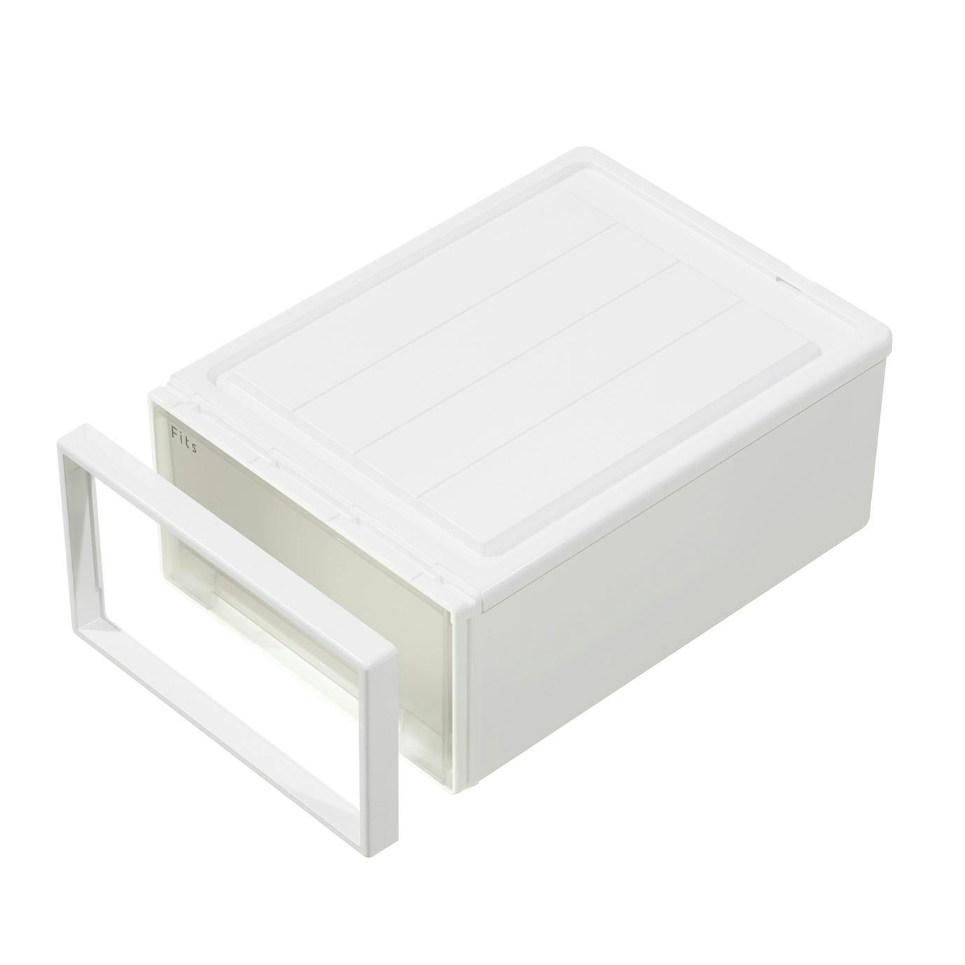 フィッツ ケース 45-45L ホワイトクリア インテリア 引出式 小物収納