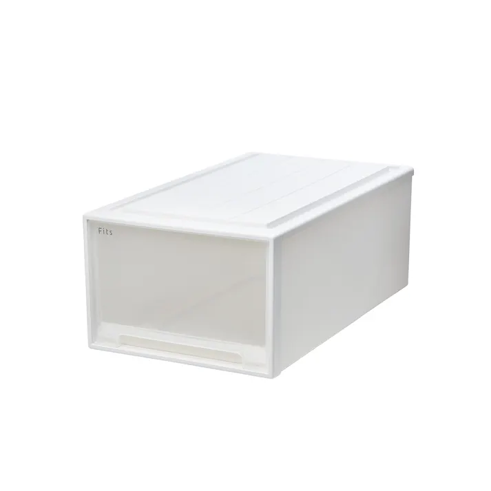 フィッツ ケース 74-44L ホワイトクリア インテリア 引出式 押入れ収納 衣類収納ケース 引き出し収納 別売りキャスター対応 4904746156488【別送品】