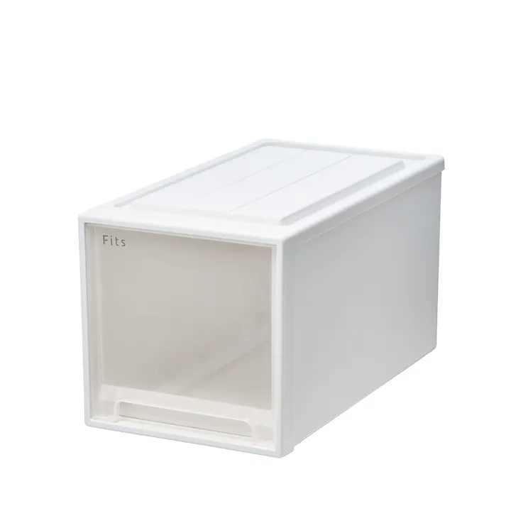 フィッツ ケース 53-30L ホワイトクリア インテリア 引出式 クローゼット収納 4904746156518【別送品】