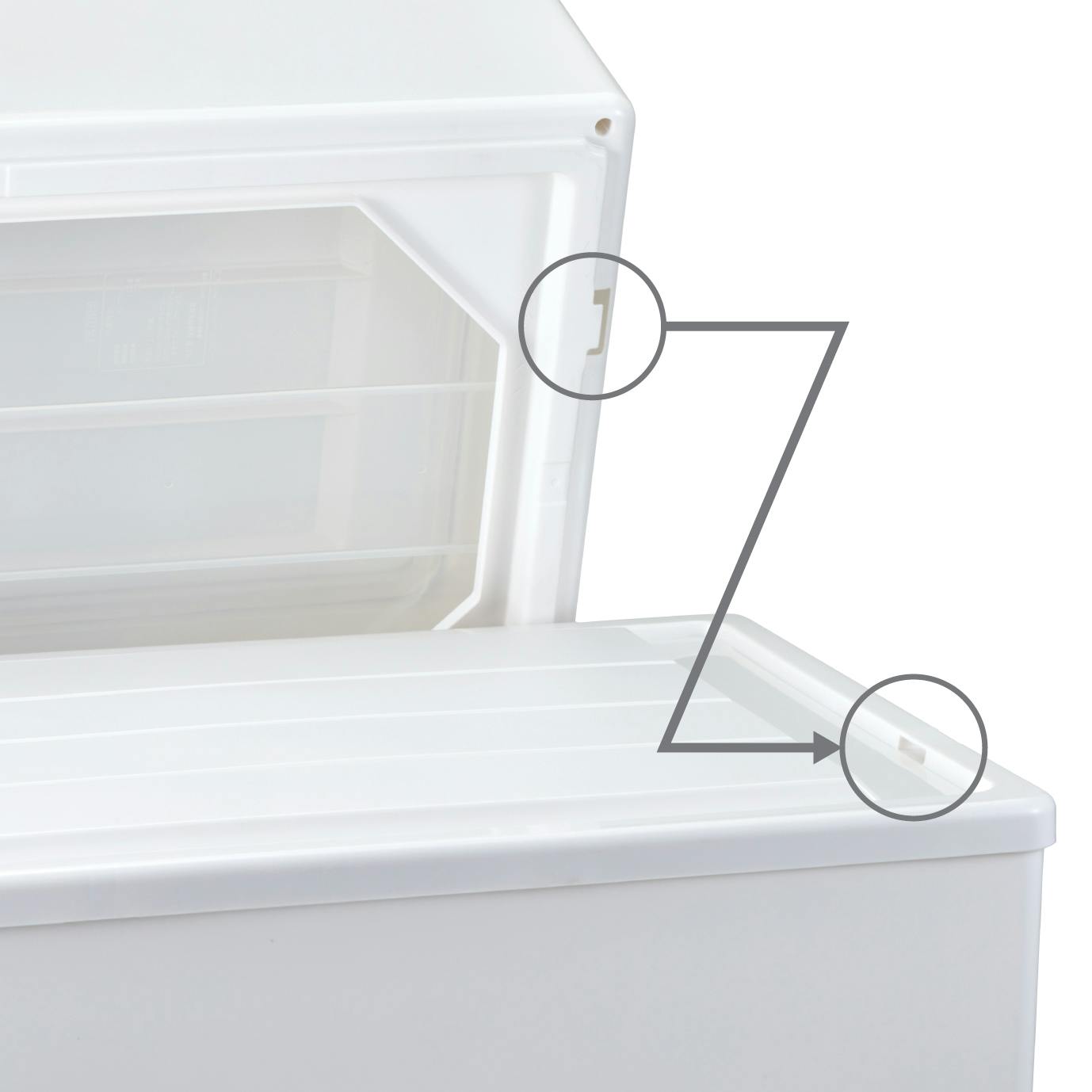 フィッツ ケース 53-44S ホワイトクリア インテリア 引出式