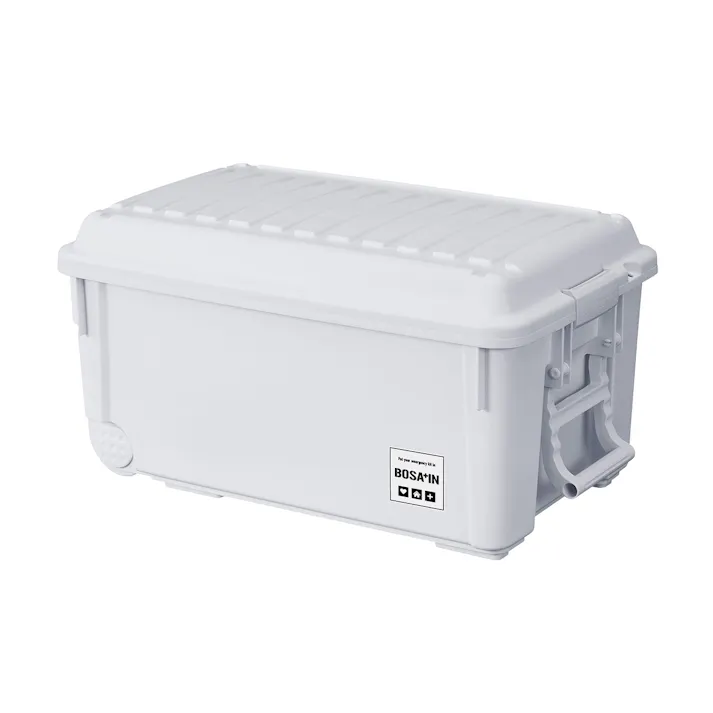 BOSA+IN ベランダキャスターボックス ライトグレー 4904746157003 インテリア フタ式 スタック 積み重ね 防災グッズ 4904746157003【別送品】