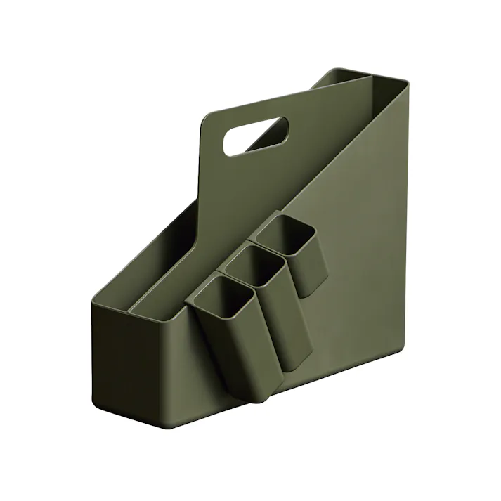 フィッツ キャリーファイルボックス グリーン 小物収納 ファイルボックス 整理整頓 取っ手付き 多機能 4904746157225【別送品】