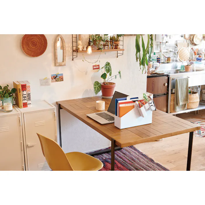 フィッツ キャリーファイルボックス グリーン 小物収納 ファイルボックス 整理整頓 取っ手付き 多機能 4904746157225【別送品】