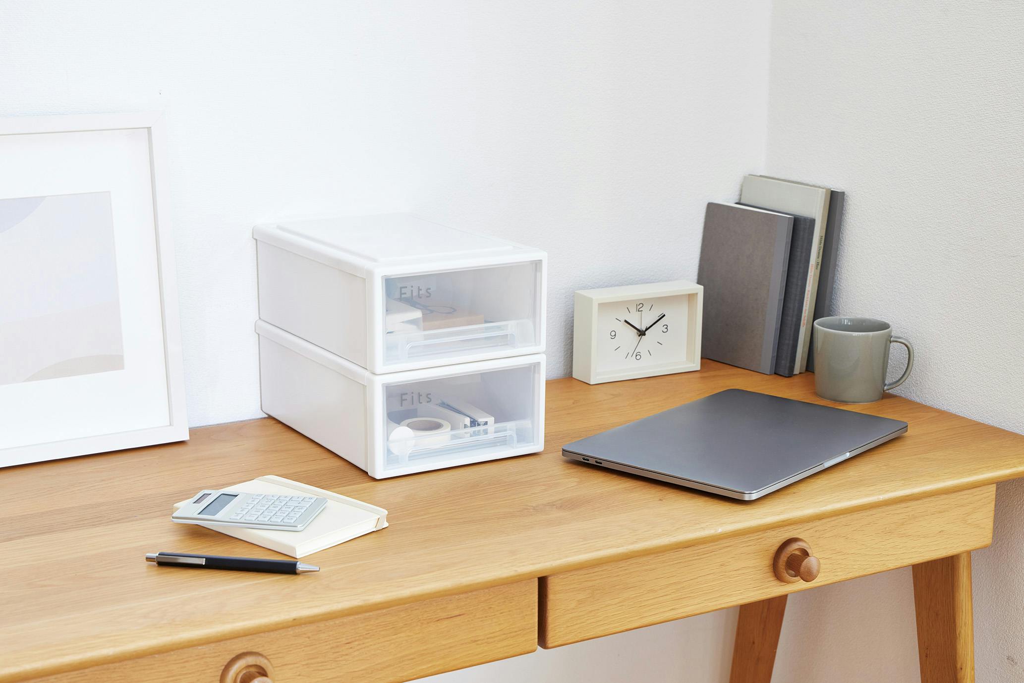 フィッツ ケース 27-18 ホワイトクリア 20個セット インテリア 引出式