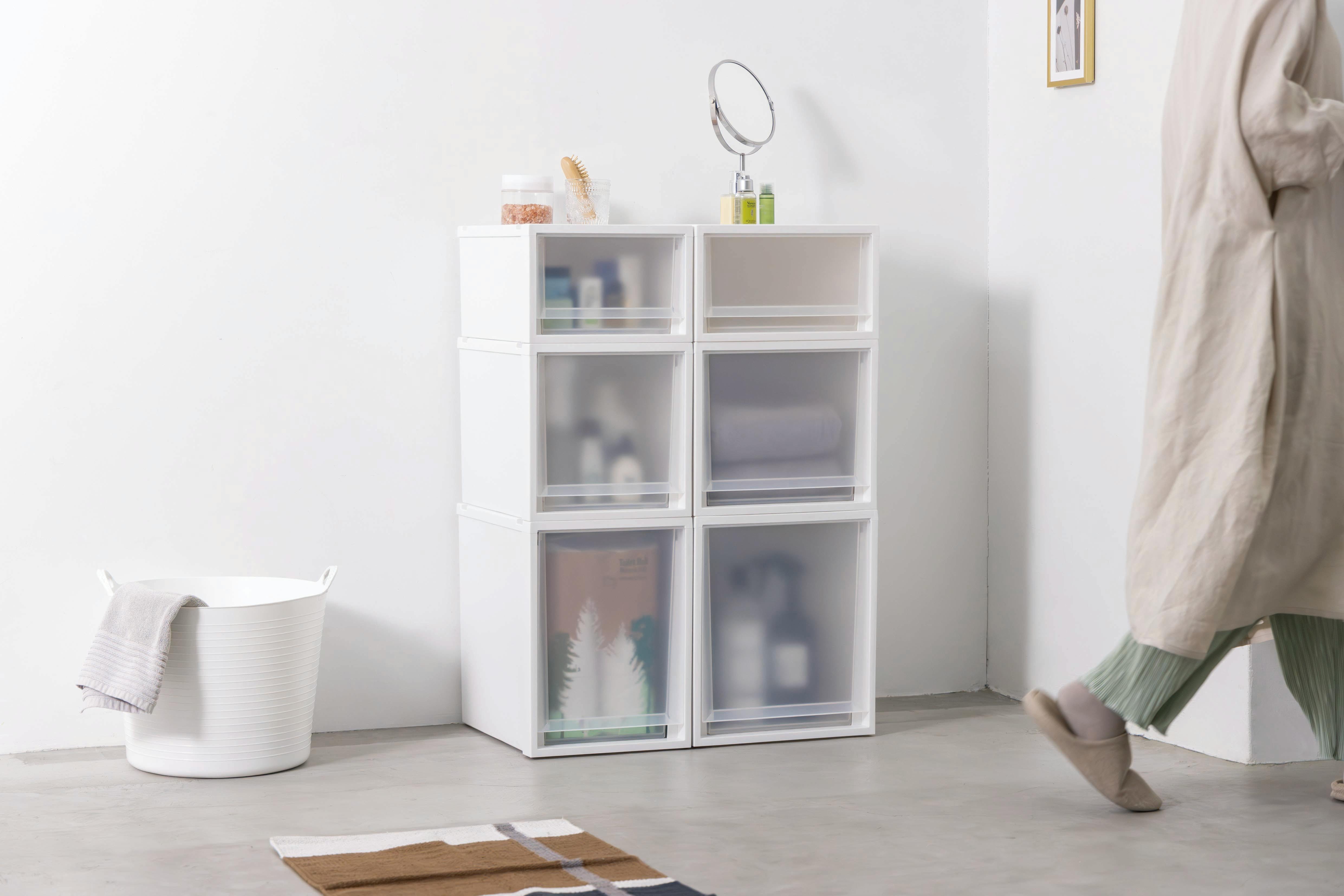 フィッツ ケース マルチ 40-30M ホワイトクリア 4個セット インテリア