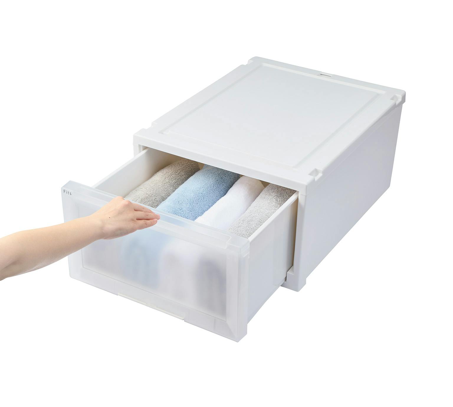 フィッツ ケース アドバンス 55-40S ホワイトクリア 4個セット 拡張