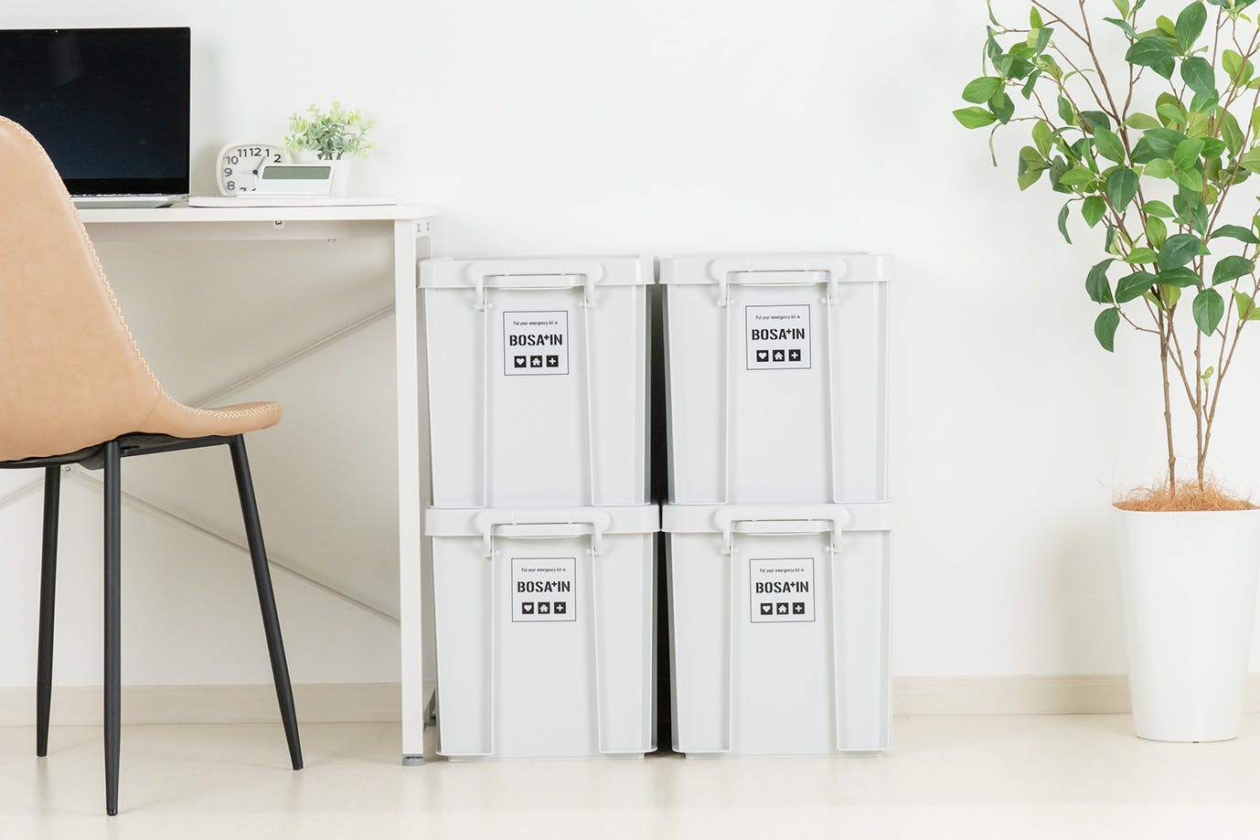 【限定生産】【希少品】LENOX カミングホーム 海兵隊 置物 インテリア BOSA+IN 積み重ねボックス 53 ライトグレー 4個セット