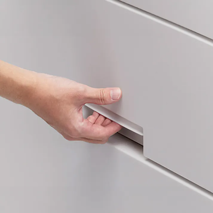 フィッツ(Fits) フィッツチェスト 6507 グレー 65×41×144 簡単組立 衣類収納ケース キャスター対応 110014741【別送品】