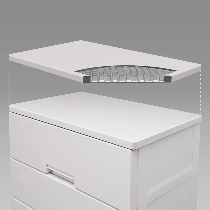 フィッツ(Fits) フィッツチェスト 7504 グレー 75×41×85 完成品 衣類収納ケース キャスター対応 110016055【別送品】