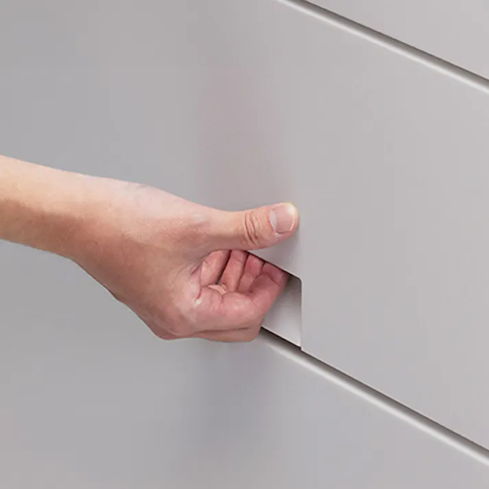 フィッツ(Fits) フィッツチェスト フルフラット 5505 ホワイト 55×41×105 完成品 衣類収納ケース キャスター対応 110016062【別送品】