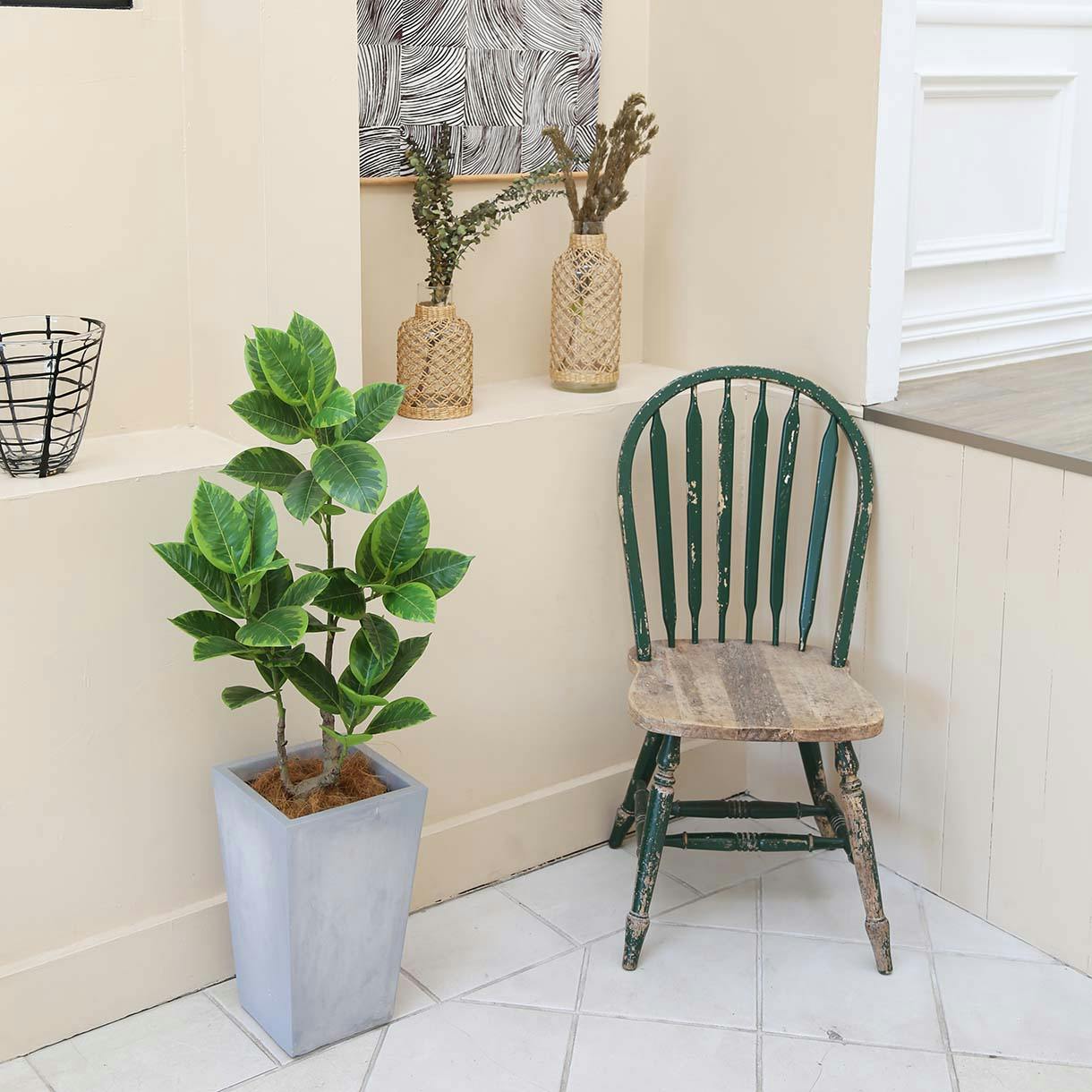 GREEN COFFRET アルテシマ90cm 人工観葉植物 フェイクグリーン