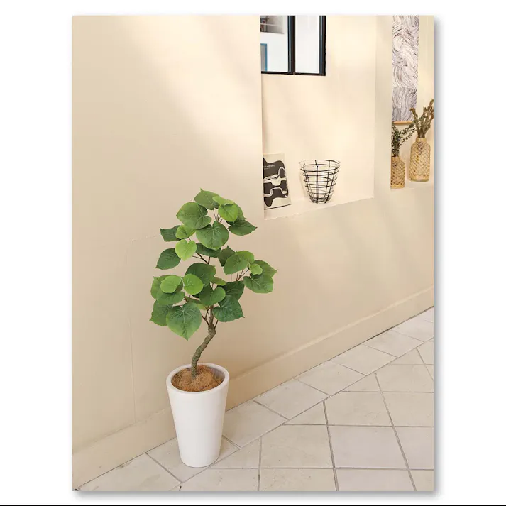 GREEN COFFRET ウンベラータスモールリーフ90cm 人工観葉植物 フェイクグリーン インテリアグリーン JT-144-4-90【別送品】