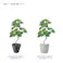 GREEN COFFRET ウンベラータスモールリーフ90cm 人工観葉植物 フェイクグリーン インテリアグリーン JT-144-4-90【別送品】