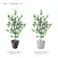 GREEN COFFRET フィッカスツリー115cm 人工観葉植物 フェイクグリーン インテリアグリーン JT-43-1-115【別送品】