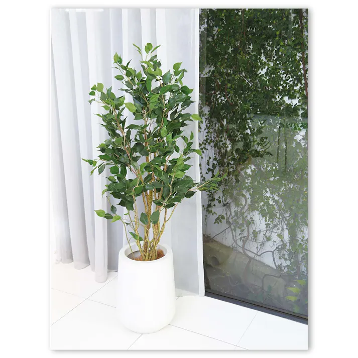 GREEN COFFRET ベンジャミン120cm 人工観葉植物 フェイクグリーン インテリアグリーン RI-016.GR【別送品】