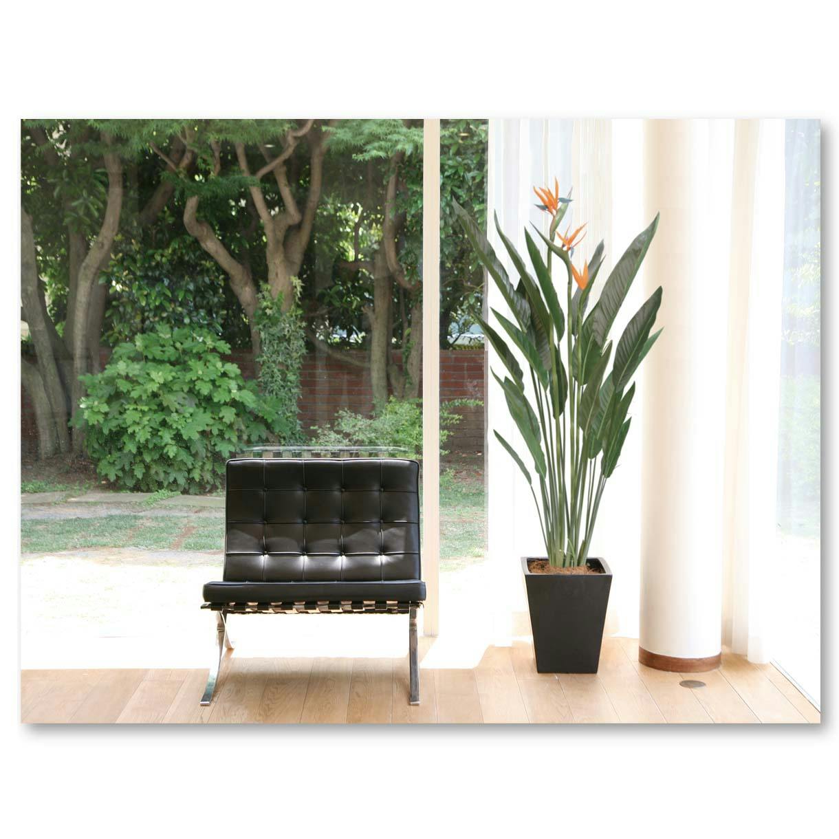 GREEN COFFRET ストレチア160cm 人工観葉植物 フェイクグリーン