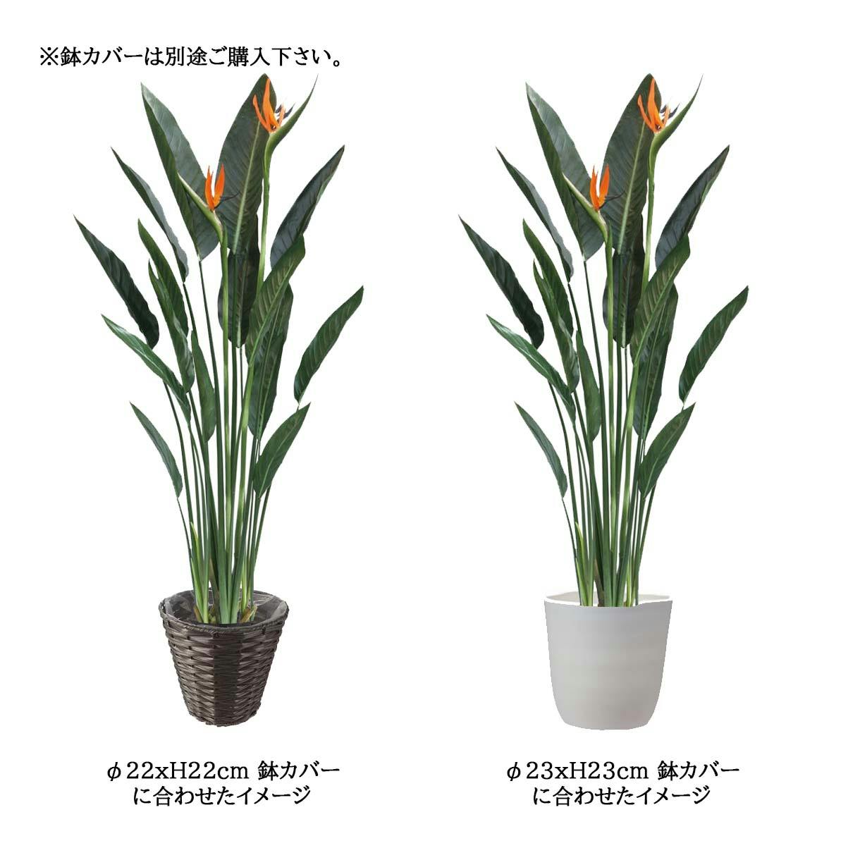 GREEN COFFRET ストレチア130cm 人工観葉植物 フェイクグリーン