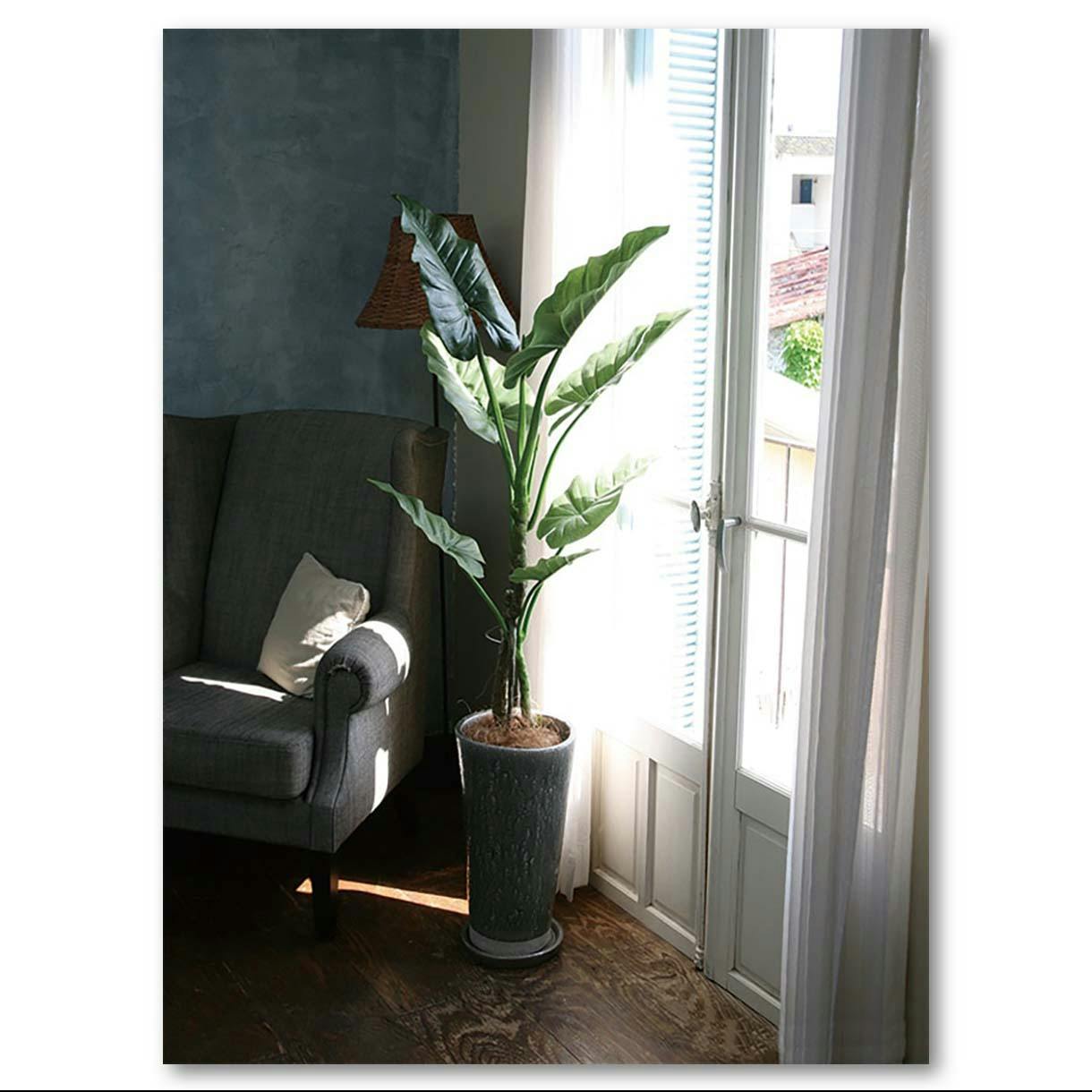 GREEN COFFRET フィロデンドロン120cm 人工観葉植物 フェイクグリーン