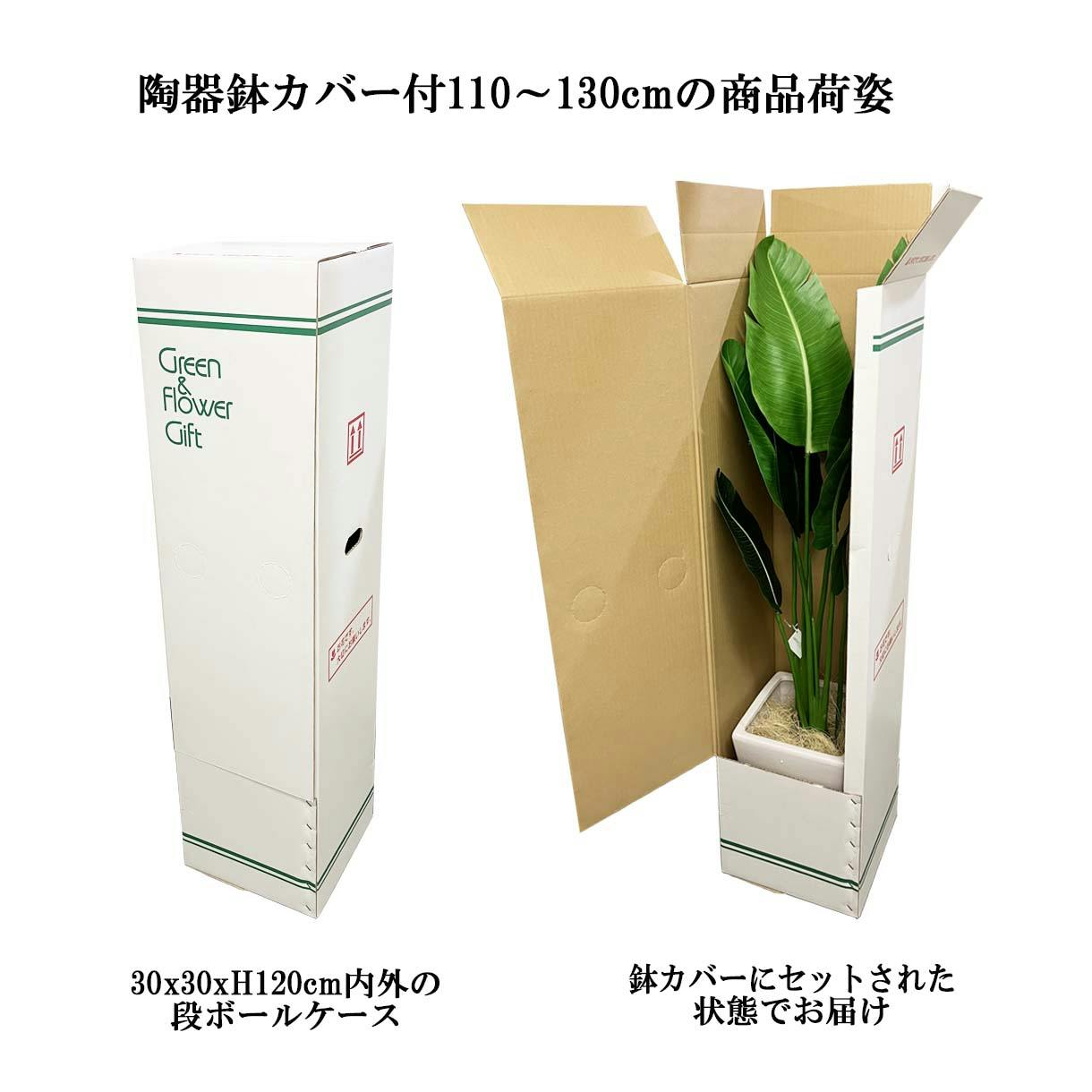 GREEN COFFRET アルテシマ120陶器鉢付・白 人工観葉植物 フェイク