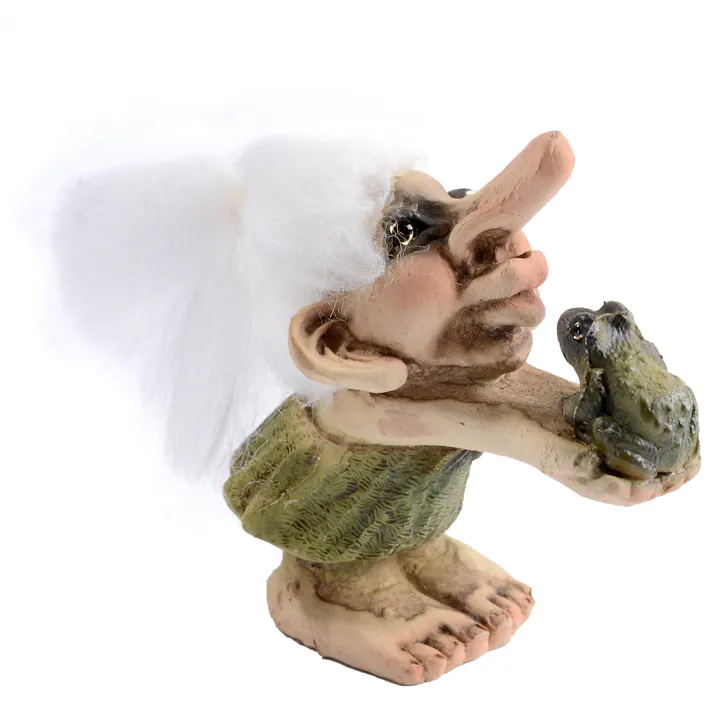 NyForm Troll カエルとトロールガール 人形 北欧妖精 BF023【別送品】