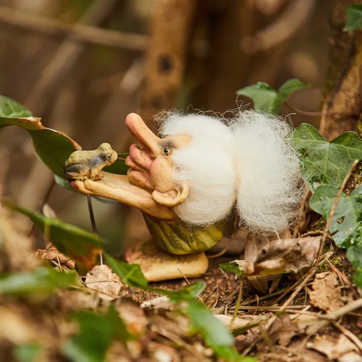 NyForm Troll カエルとトロールガール 人形 北欧妖精 BF023【別送品】