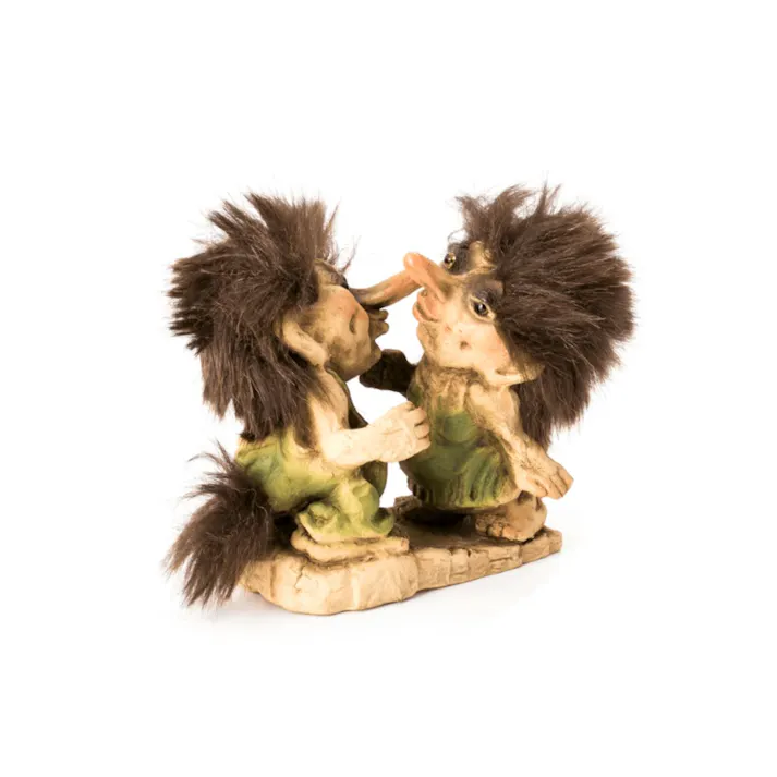 NyForm Troll トロールラブリーカップル 人形 北欧妖精 BF056【別送品】